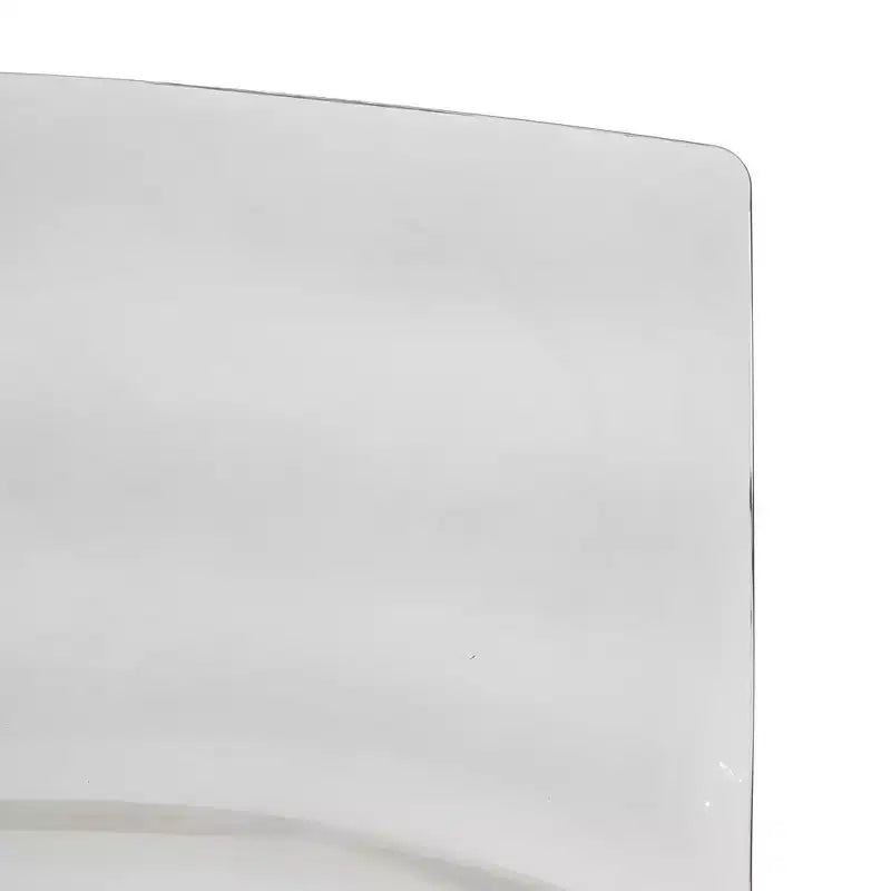LeisureMod Astor Plastic Dining Chair - Water Ripple Design, White Stainless Steel Legs, Stackable Side Chair for Dining Room, Kitchen & Living Room