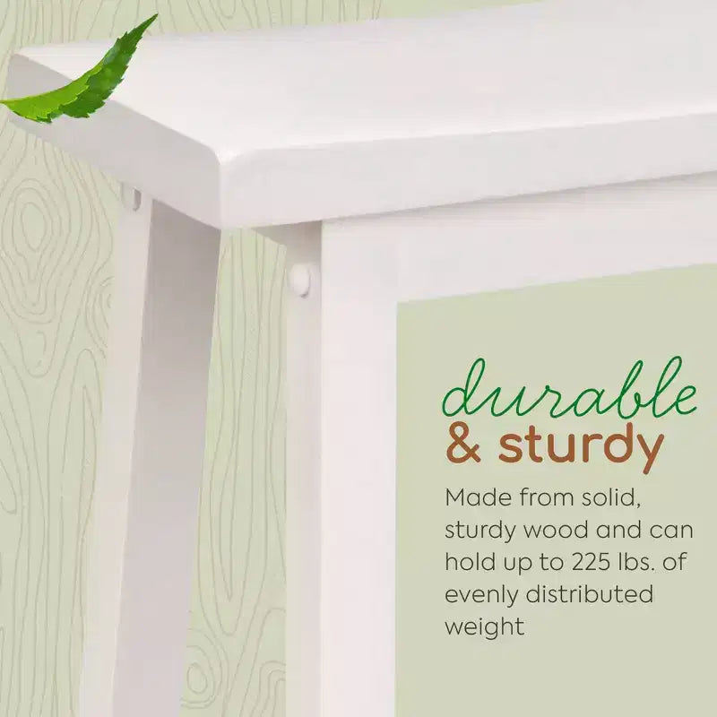 PJ Wood Classic Saddle-Seat 29 Inch Tall Kitchen Counter Stools