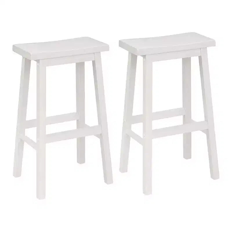PJ Wood Classic Saddle-Seat 29 Inch Tall Kitchen Counter Stools