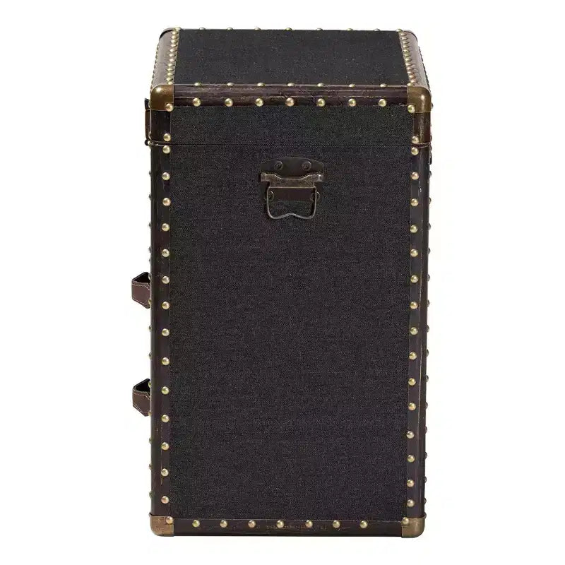 Baxton Studio Agatha Canvas 2 Drawer Storage Cabinet